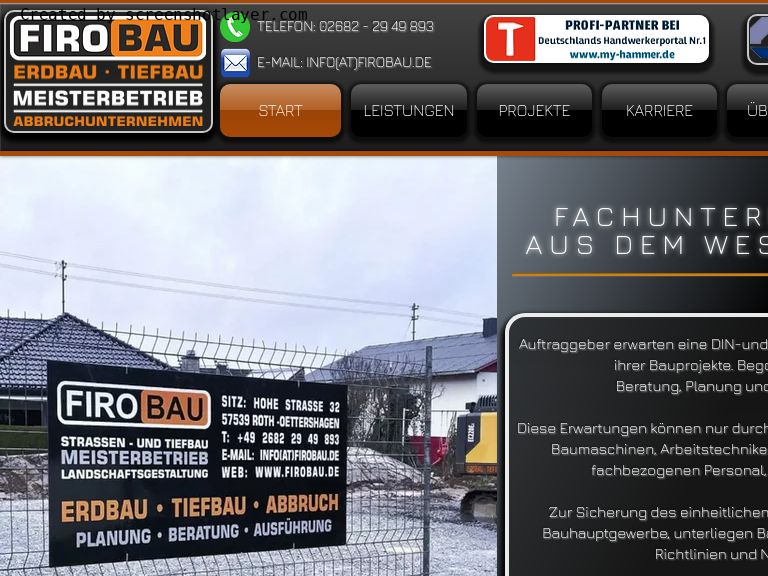 Firmenlogo vom Unternehmen FIROBAU - Straßen - und Tiefbau Meisterbetrieb aus Roth