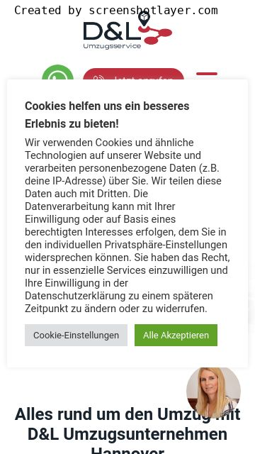 Firmenlogo vom Unternehmen D&L Umzugsservice aus Hannover