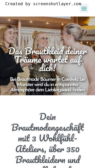Firmenlogo vom Unternehmen Brautmode und Abendmode Bäumer aus Coesfeld