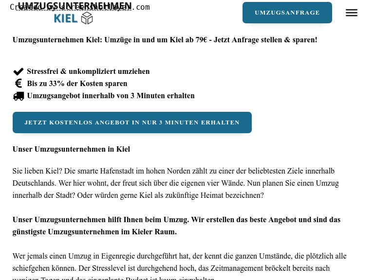 Firmenlogo Umzugsunternehmen Kiel