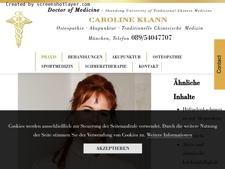 Firmenlogo vom Unternehmen Privatpraxis Osteopathie-TCM Akupunktur Caroline Klann aus München