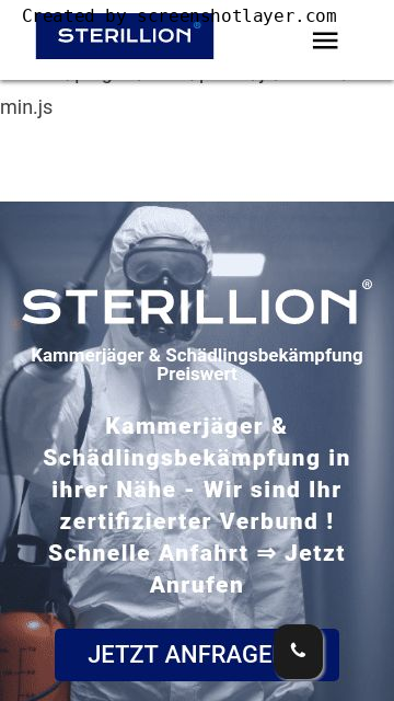 Firmenlogo vom Unternehmen Kammerjäger Sterillion aus Köln