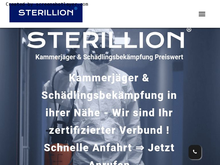 Firmenlogo vom Unternehmen Kammerjäger Sterillion aus Köln