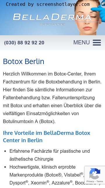 Firmenlogo vom Unternehmen BellaDerma - Botoxcenter aus Berlin