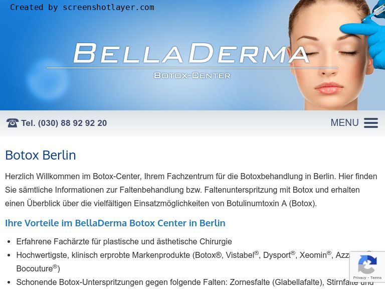 Firmenlogo vom Unternehmen BellaDerma - Botoxcenter aus Berlin