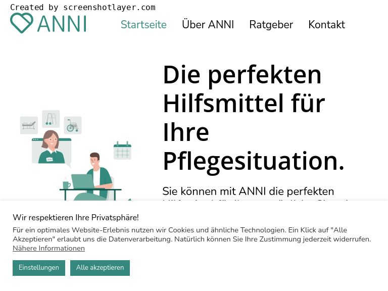 Firmenlogo vom Unternehmen ANNI - die digitale Hilfsmittelberatung aus Berlin