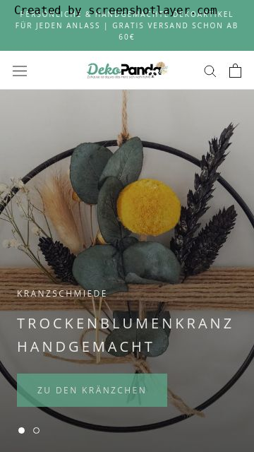 Firmenlogo vom Unternehmen DekoPanda Trockenblumen Onlineshop aus Hennef