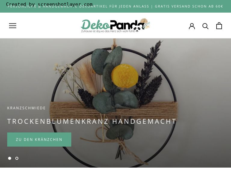 Firmenlogo vom Unternehmen DekoPanda Trockenblumen Onlineshop aus Hennef