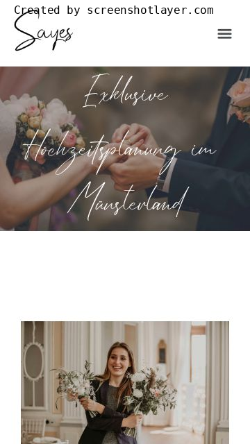 Firmenlogo vom Unternehmen Sayes Weddings aus Coesfeld