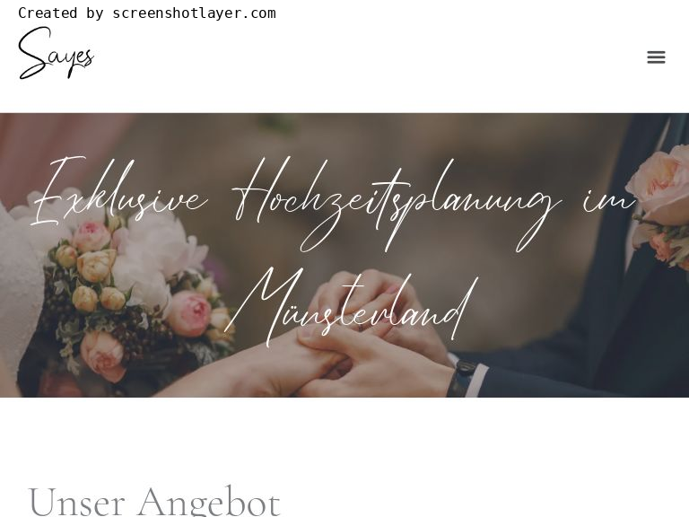 Firmenlogo vom Unternehmen Sayes Weddings aus Coesfeld