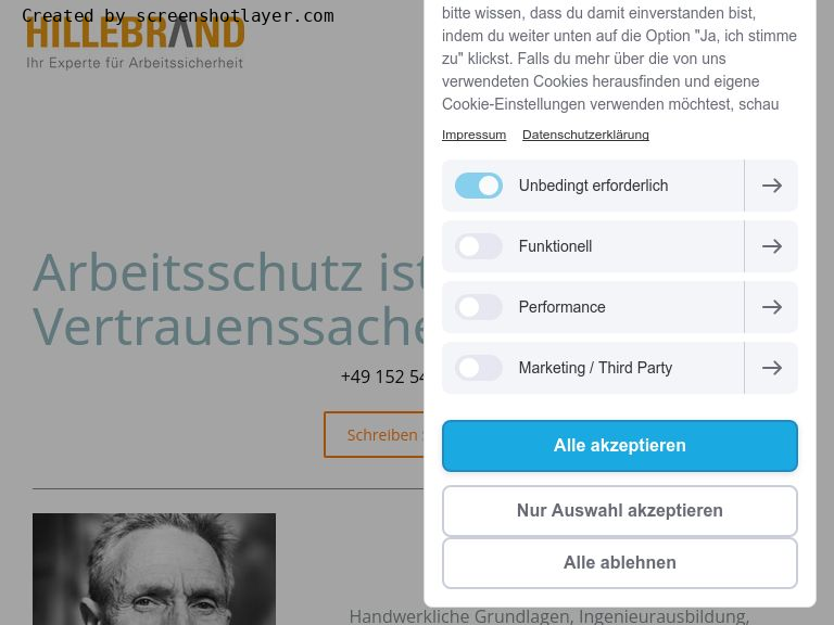 Firmenlogo vom Unternehmen Arbeitssicherheit Hillebrand München aus München