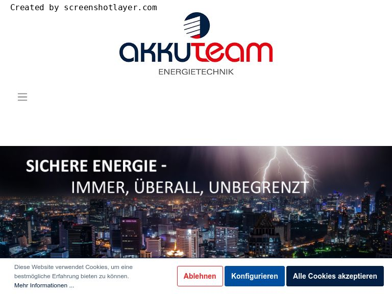 Firmenlogo vom Unternehmen Akkuteam Energietechnik aus Herzberg am Harz