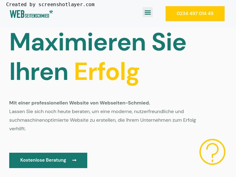 Firmenlogo vom Unternehmen Webseitenschmied aus Bochum