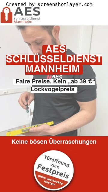 Firmenlogo vom Unternehmen AES Schlüsseldienst aus Mannheim
