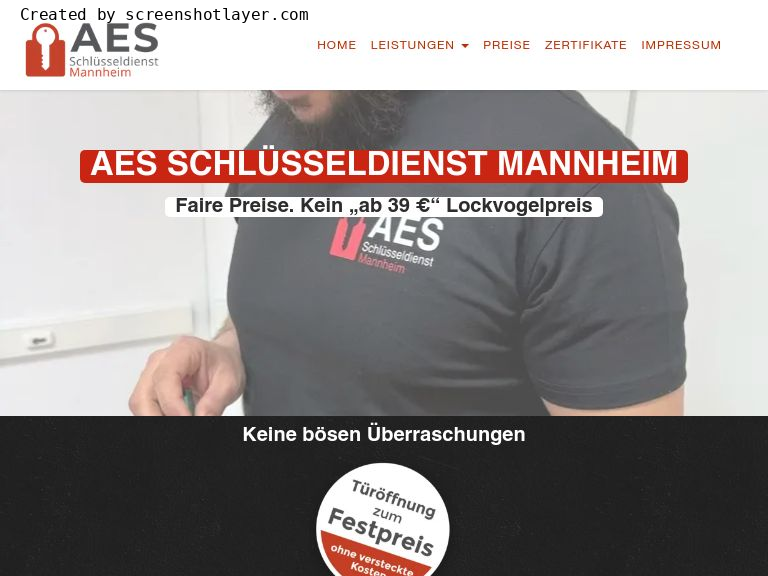 Firmenlogo vom Unternehmen AES Schlüsseldienst aus Mannheim