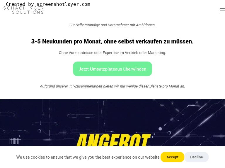 Firmenlogo vom Unternehmen Schachinger Solutions GmbH aus Hörsching