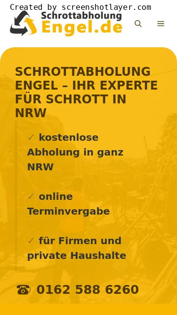 Firmenlogo vom Unternehmen Schrottabholung Engel aus Bochum