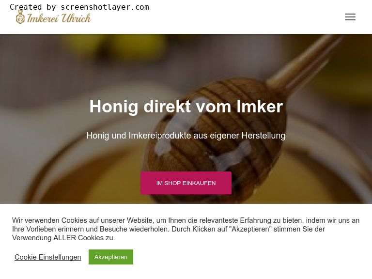 Firmenlogo vom Unternehmen Imkerei Uhrich aus Würselen