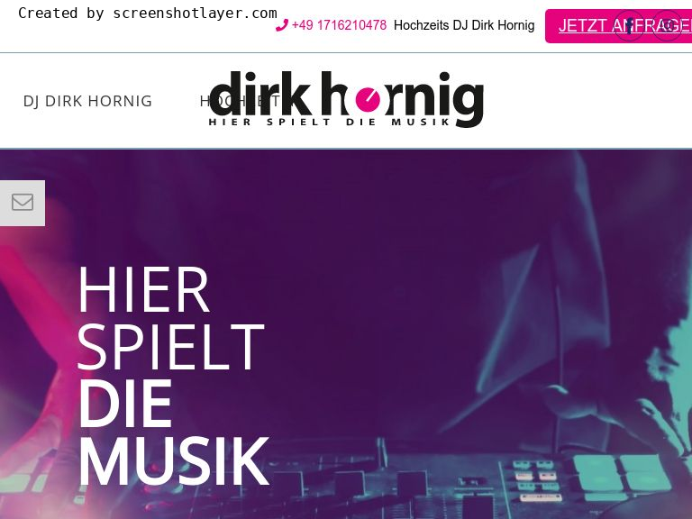 Firmenlogo vom Unternehmen DJ Dirk Hornig: professioneller Hochzeits-DJ aus Alsfeld