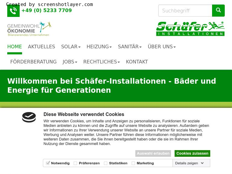 Firmenlogo vom Unternehmen Schäfer Installationen aus Horn-Bad Meinberg