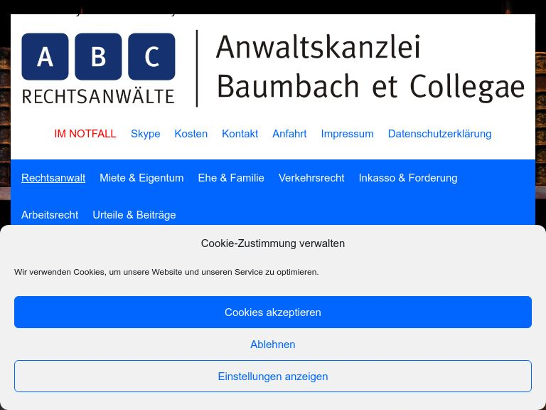 Anwaltskanzlei Baumbach et Collegae aus Mönchengladbach