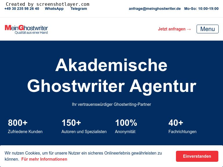 Firmenlogo vom Unternehmen MeinGhostwriter aus Berlin