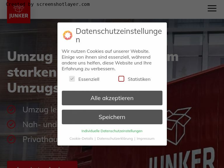 Firmenlogo vom Unternehmen Umzugsfirma Junker Berlin aus Berlin