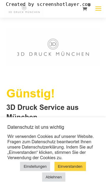 Firmenlogo vom Unternehmen 3D Druck München | online 3D-Druckservice aus München