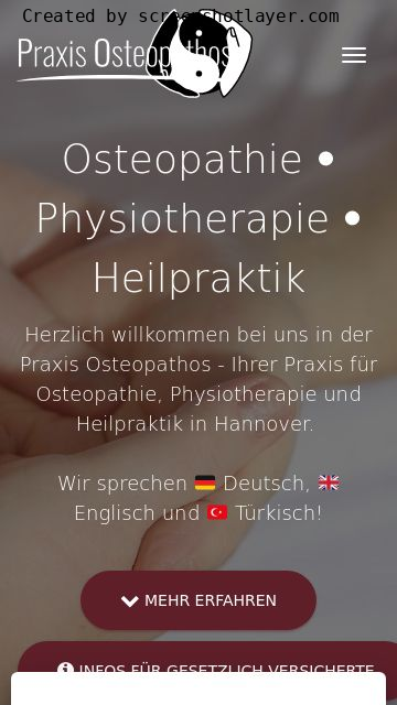 Firmenlogo vom Unternehmen Praxis Osteopathos aus Hannover
