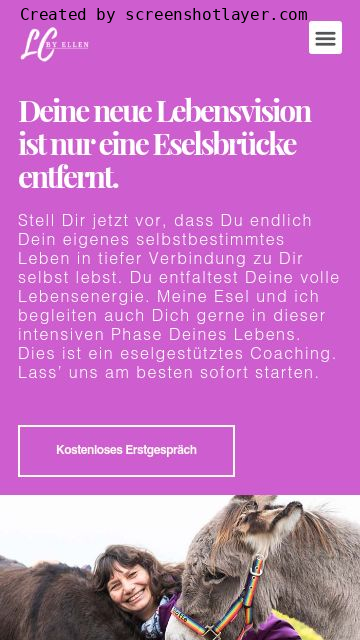 Firmenlogo vom Unternehmen Life Coaching by Ellen | Coaching mit Eseln aus Templin