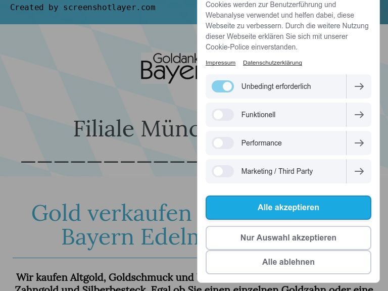 Firmenlogo vom Unternehmen Goldankauf Bayern - Silberankauf aus München