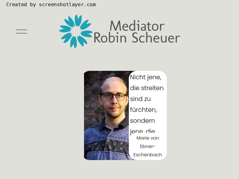 Firmenlogo vom Unternehmen Mediator Robin Scheuer aus Köln