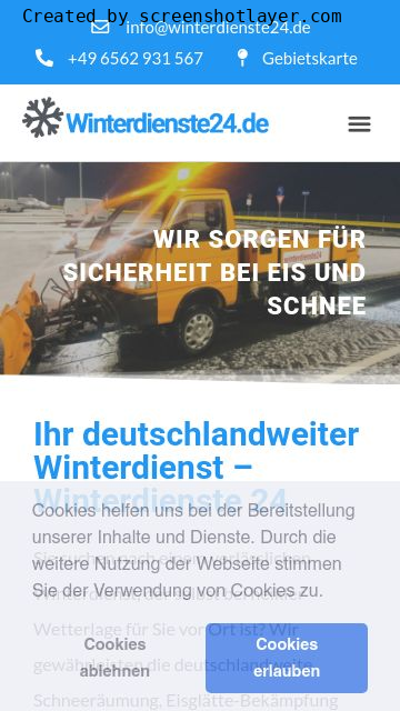 Firmenlogo vom Unternehmen Winterdienste24 aus Herforst