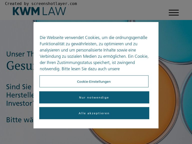 Firmenlogo vom Unternehmen KWM LAW PartG mbB aus Münster