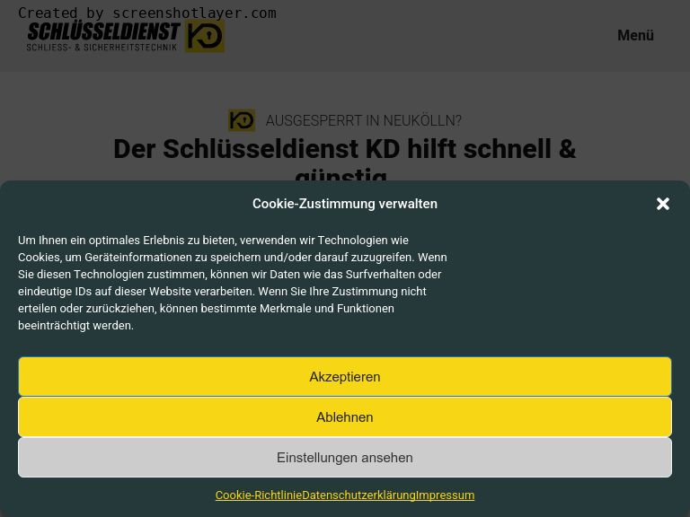 Firmenlogo vom Unternehmen Schlüsseldienst KD Berlin aus Berlin