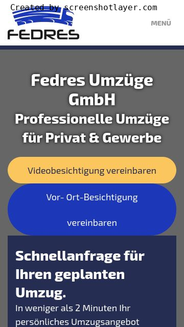 Firmenlogo vom Unternehmen Fedres Umzüge GmbH aus Berlin