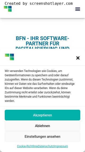 Firmenlogo vom Unternehmen BFN INFORMATIONSTECHNIK GmbH aus Krefeld