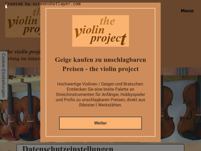 Firmenlogo vom Unternehmen the violin project - Thomas Müthing GbR aus Offenbach