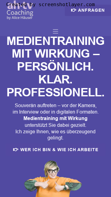 Firmenlogo vom Unternehmen coaching by alice häuser aus Korschenbroich