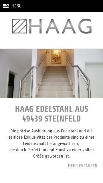 Firmenlogo vom Unternehmen Haag Edelstahl aus Steinfeld