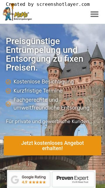 Firmenlogo vom Unternehmen Momo Entrümpelung aus Bürstadt