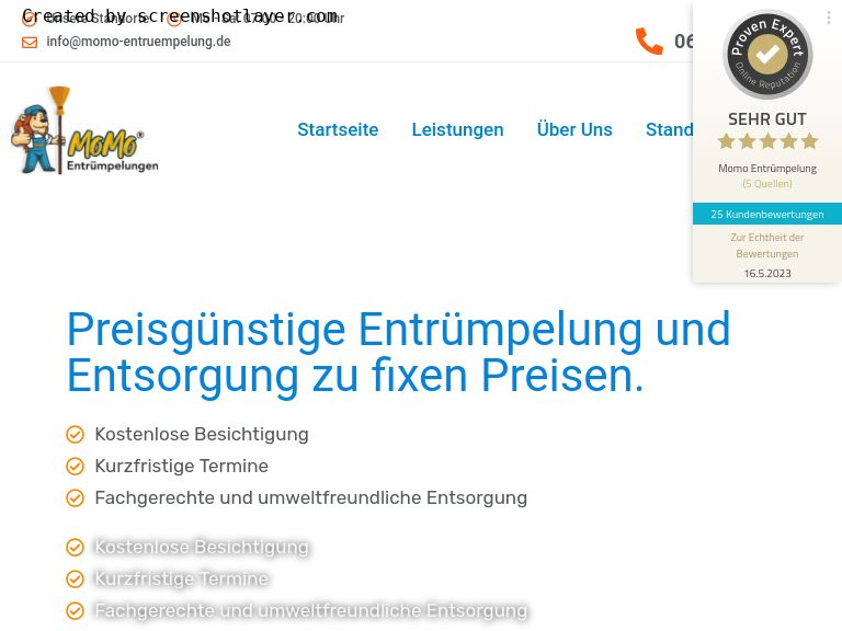 Firmenlogo vom Unternehmen Momo Entrümpelung aus Bürstadt