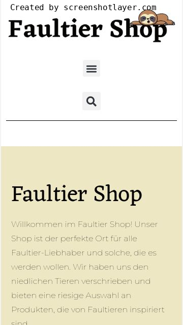 Faultier Shop