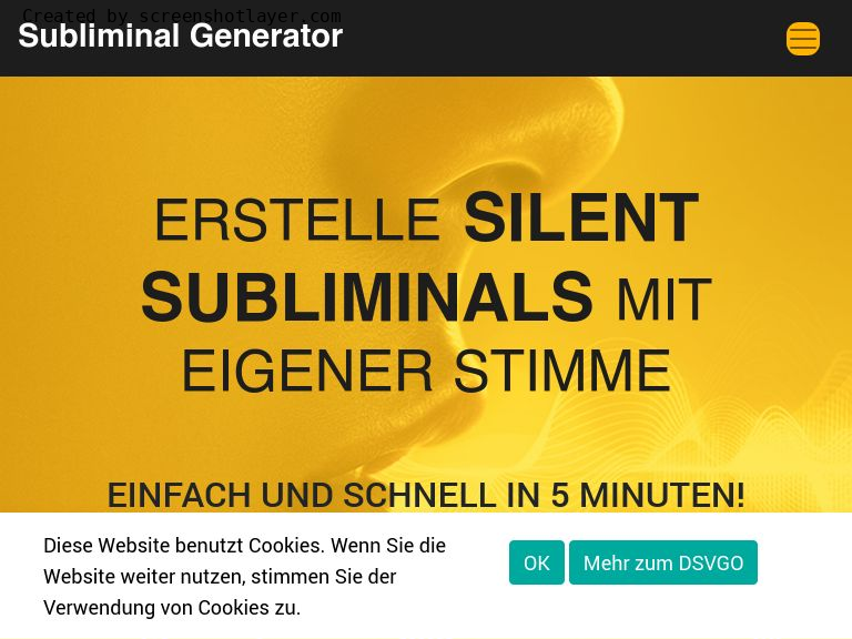 Firmenlogo vom Unternehmen Silent Subliminal Generator aus Schwepnitz