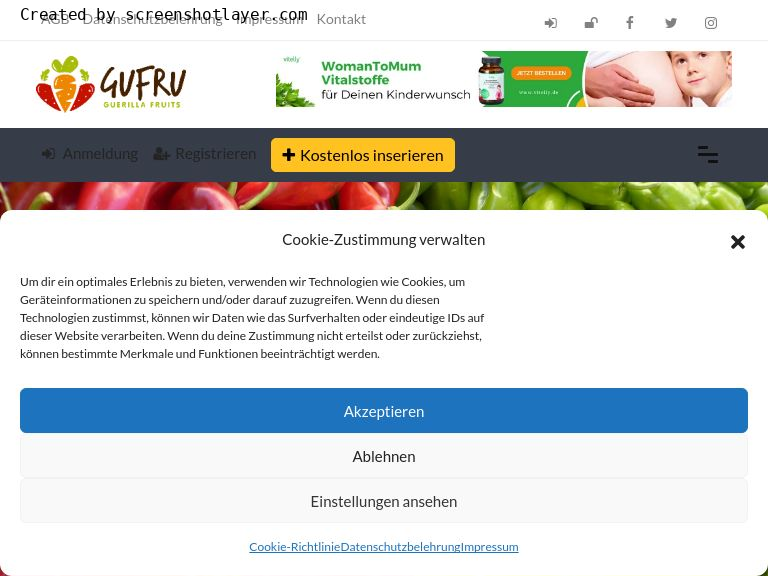 Firmenlogo vom Unternehmen Gufru - Guerilla Fruits aus Alpbach