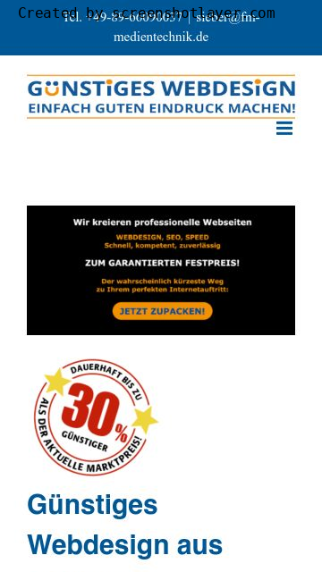 Firmenlogo vom Unternehmen Günstiges Webdesign F&M Medientechnik Sieber e.K. aus Ottobrunn