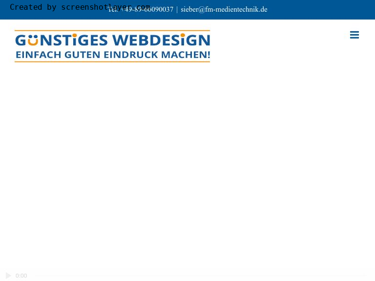 Firmenlogo vom Unternehmen Günstiges Webdesign F&M Medientechnik Sieber e.K. aus Ottobrunn