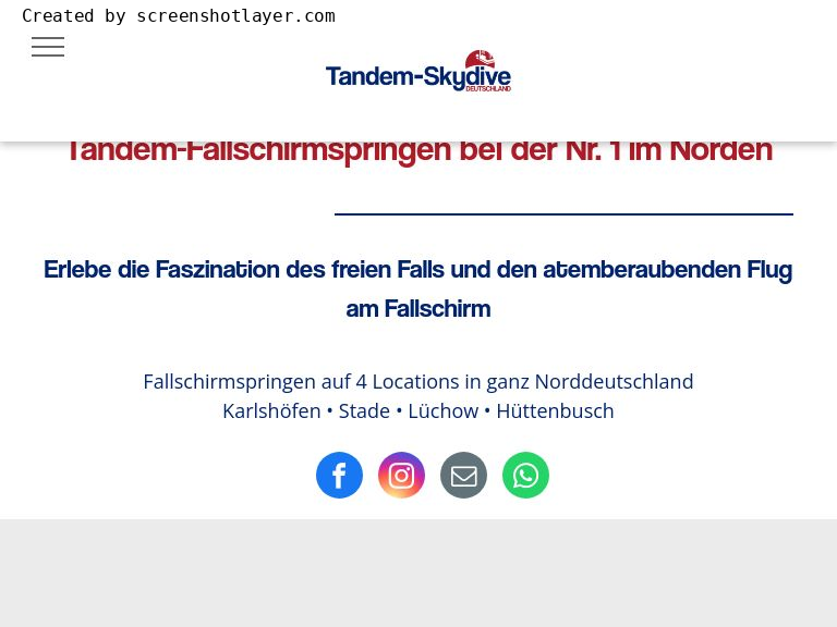 Firmenlogo vom Unternehmen Tandem-Skydive Deutschland