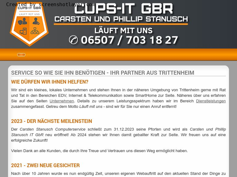 Firmenlogo vom Unternehmen CUPS-IT GbR aus Trittenheim