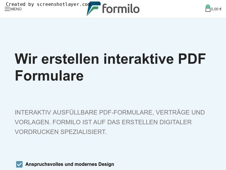 Firmenlogo vom Unternehmen Formilo GmbH aus Berlin